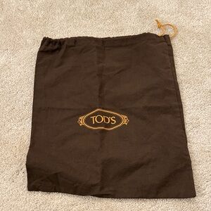 Tod's Dark Brown Dust Bag with Logo
